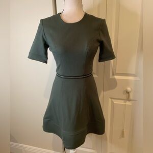 Alexis Olive Green Fit & Flare Dress